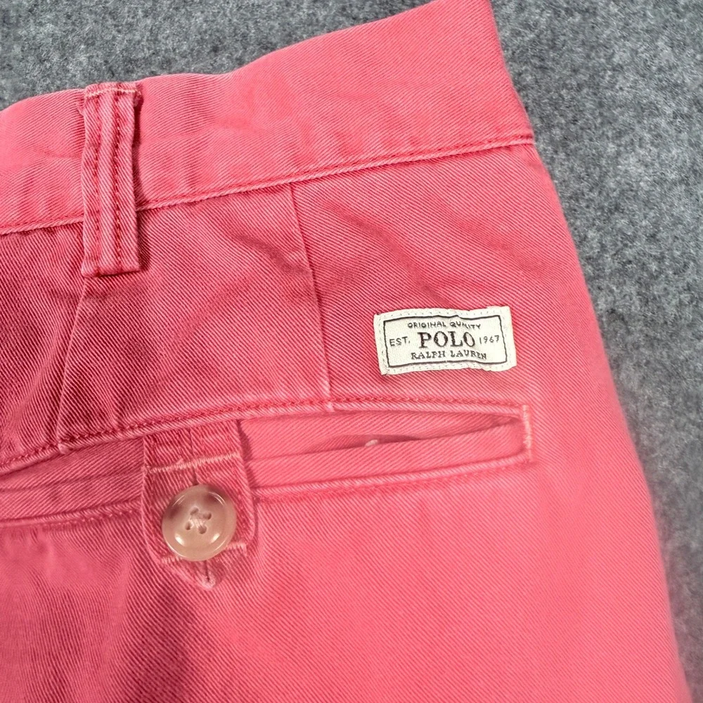 Polo Ralph Lauren Chino Pants 36x30 Nantucket Red Pink Cotton Twill Trousers